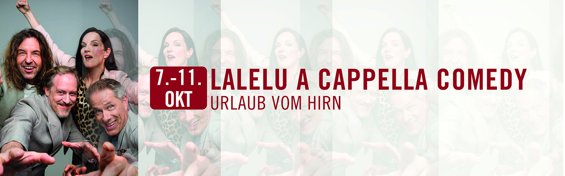 07.10.2026 20.00 LaLeLu - a cappella comedy - Urlaub vom Hirn