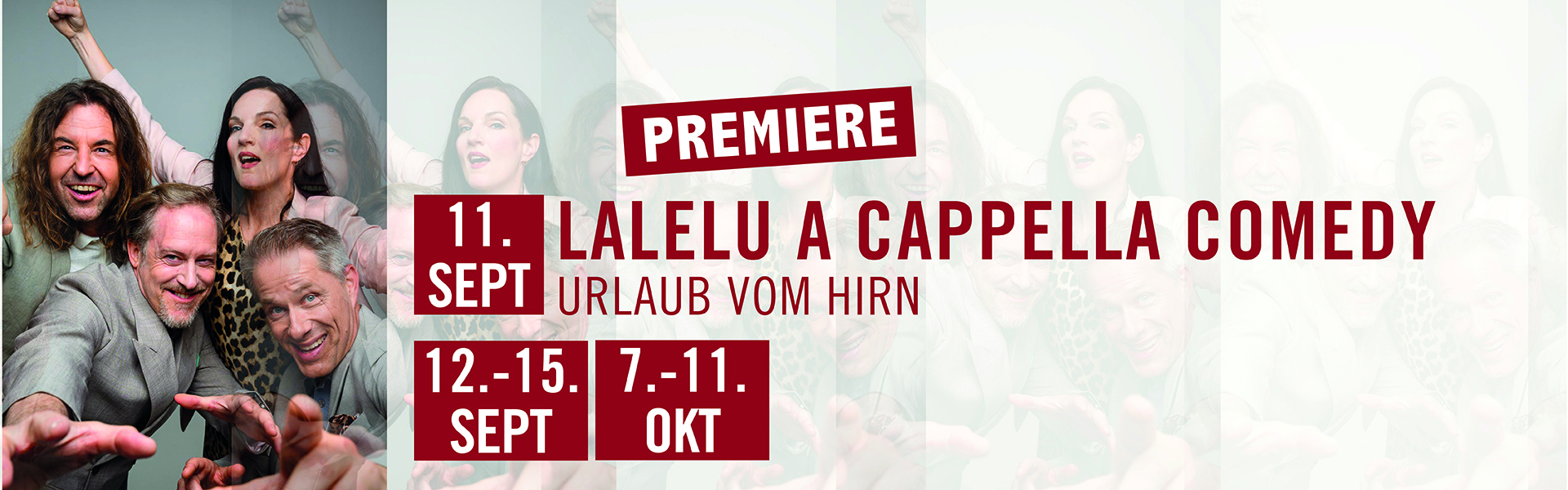 11.09.2026 20.00 LaLeLu - a cappella comedy - Urlaub vom Hirn